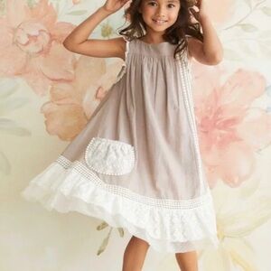 Chasing Fireflies Girl’s Willow Prairie Dress - Cotton Cottage Lace